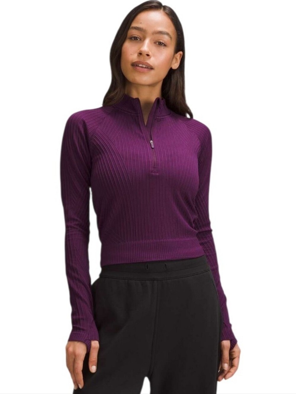 Lululemon Rest Less Cropped Half Zip